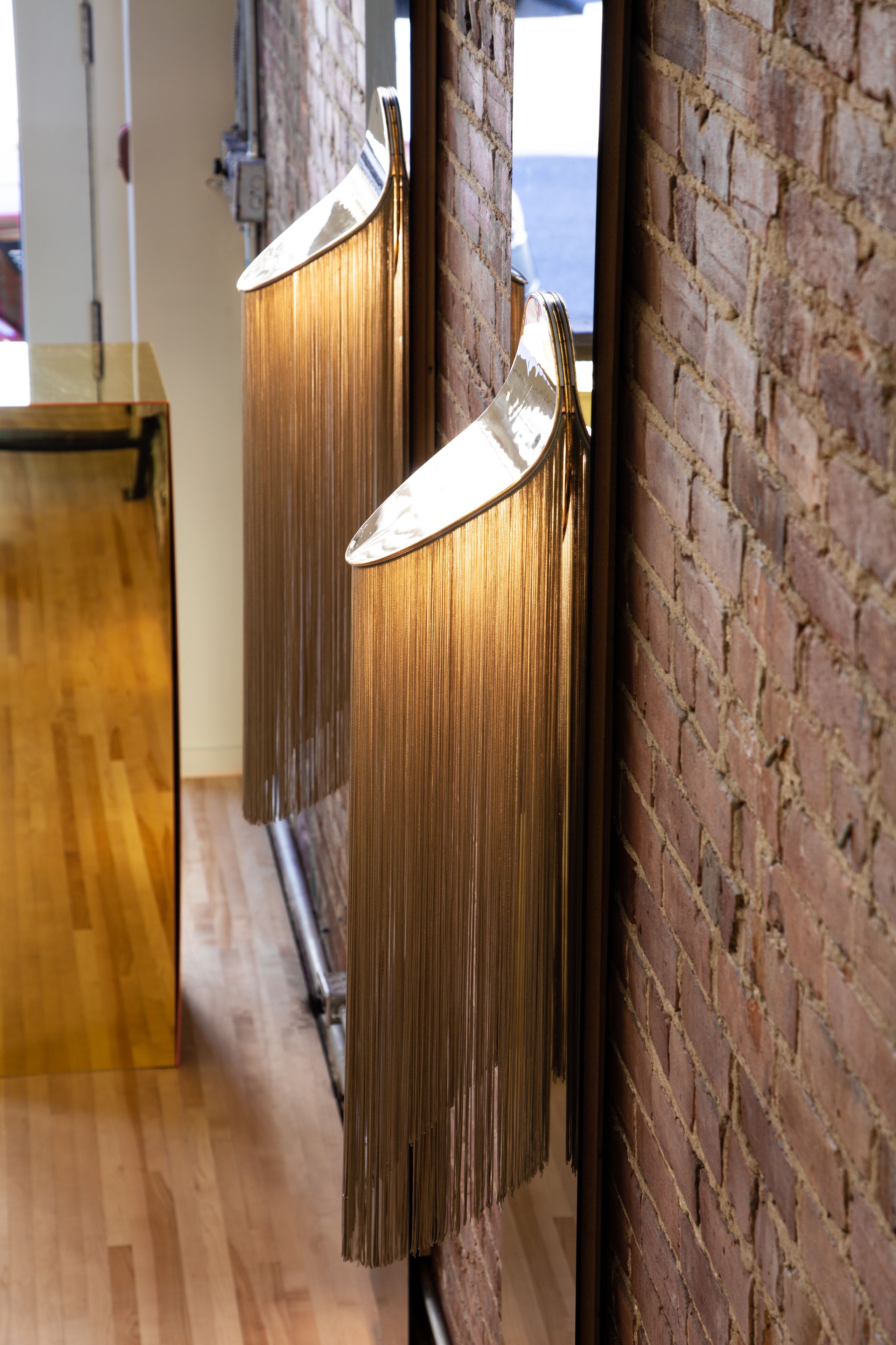 Район бахромой стальной светодиодный настенный светильник Darmes Cé ARCH-00063498 - Вид №9