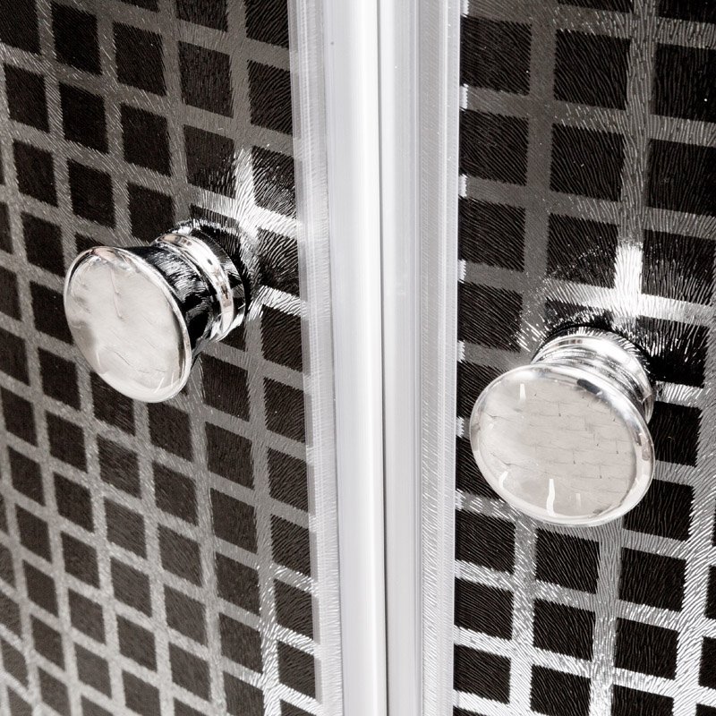 BМ4510 с гидромассажем BLACK Душевая кабина DETO Серия ВМ L 810 N без крыши BLACK - Вид №1