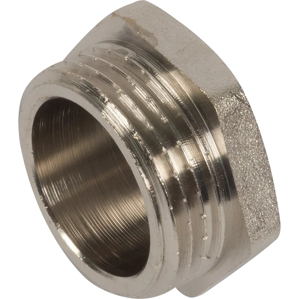 Пробка Valtec наружная резьба 1" никелированная латунь 10512886 STLM-2166412 