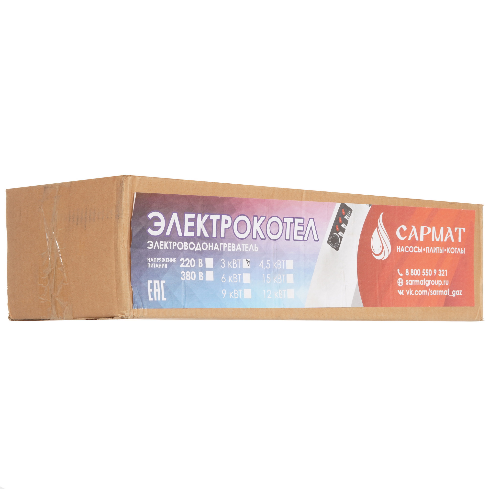 5485978 Электрический котел AXIS САРМАТ ЭВПМ-А 3кВт 3 кВт STDN-0122835 - Вид №7