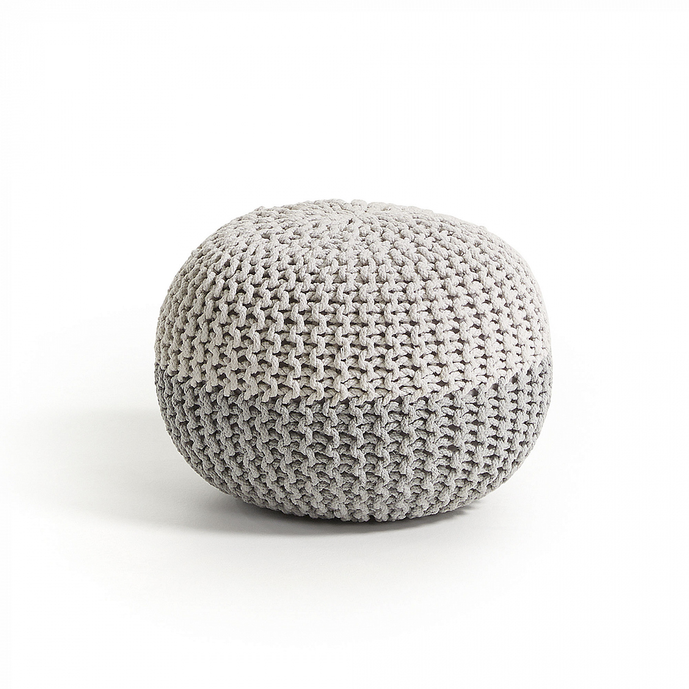 053785 Пуф Arieh из хлопка серый La Forma Arnot  - Вид №1