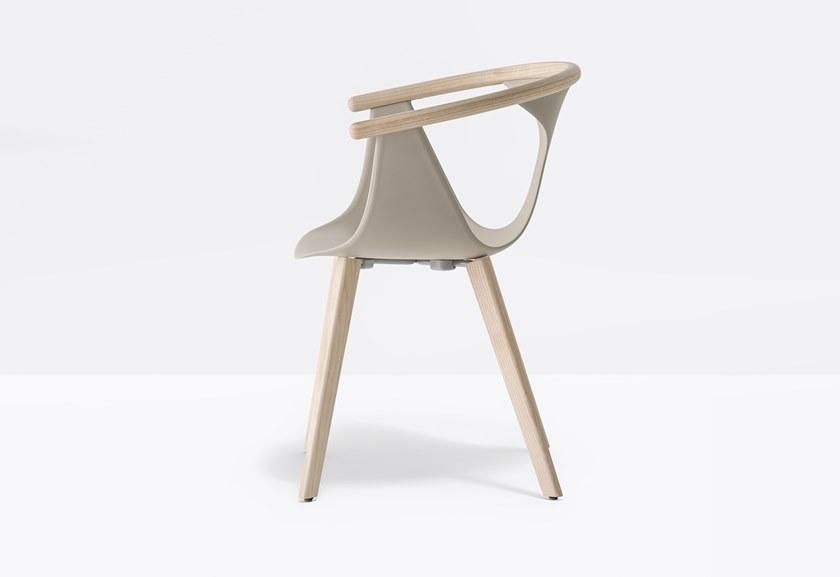 Pedrali Стул из полипропилена штабелируемый с подлокотниками Fox 3725 - Вид №7