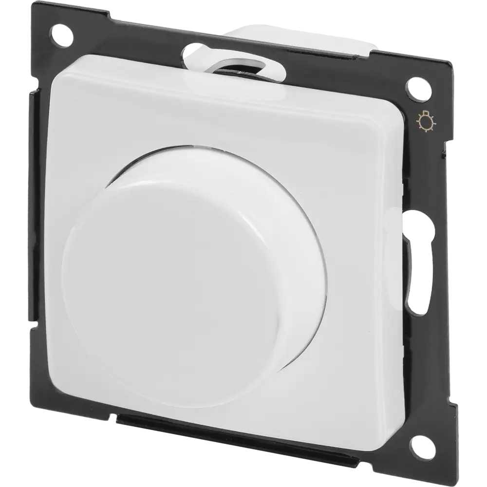 Диммер встраиваемый Hegel поворотно-нажимной цвет белый STLM-2109650 - Вид №1