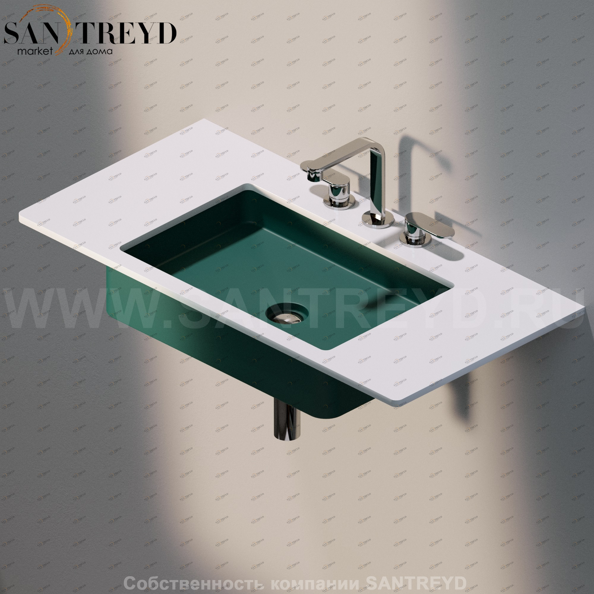 MW60SP5020 Накладная раковина под столешницу  квадратная Ceramica Flaminia Miniwash