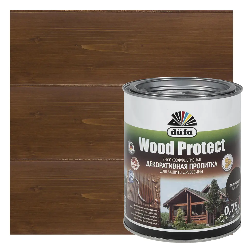 Dufa Wood Protect - антисептик для дерева цвет палисандр 0.75 л 14724448 STLM-0005071