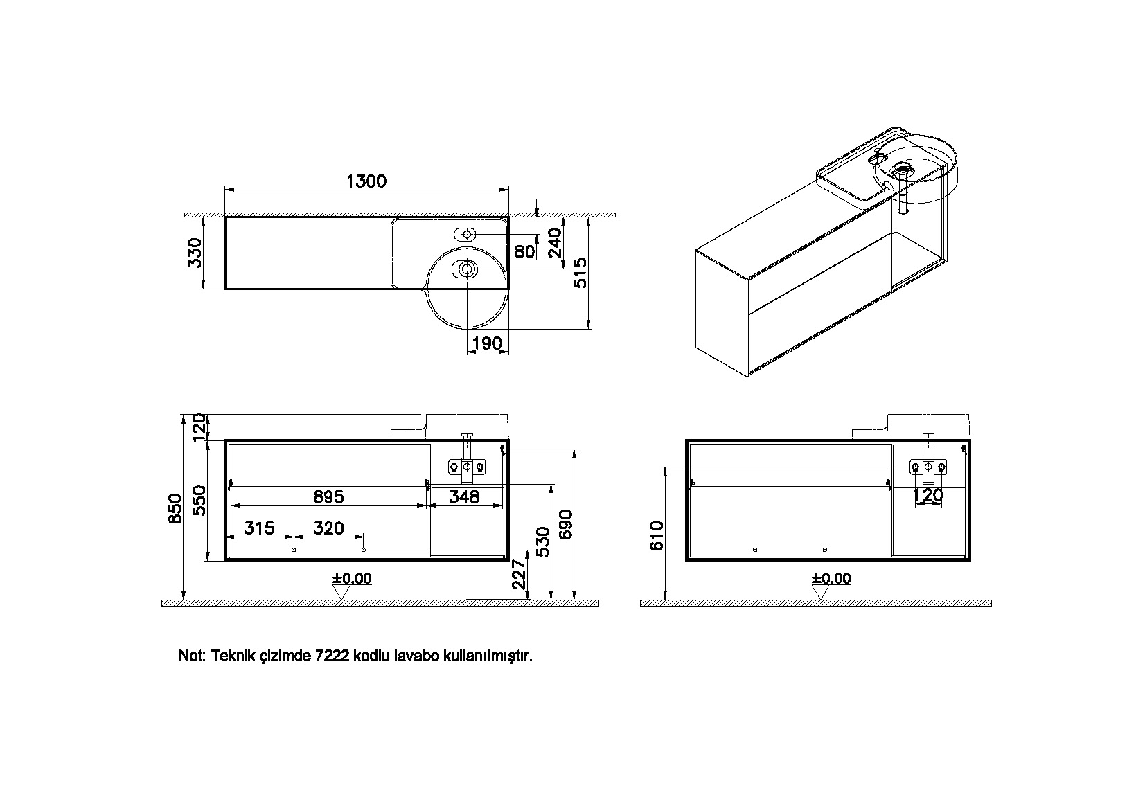 62449 Раковина Vitraglobal Voyage - Вид №1