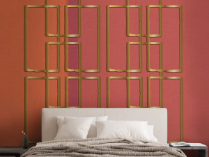 Геометрические обои ПВХ бесплатно, экологически чистые, моющиеся