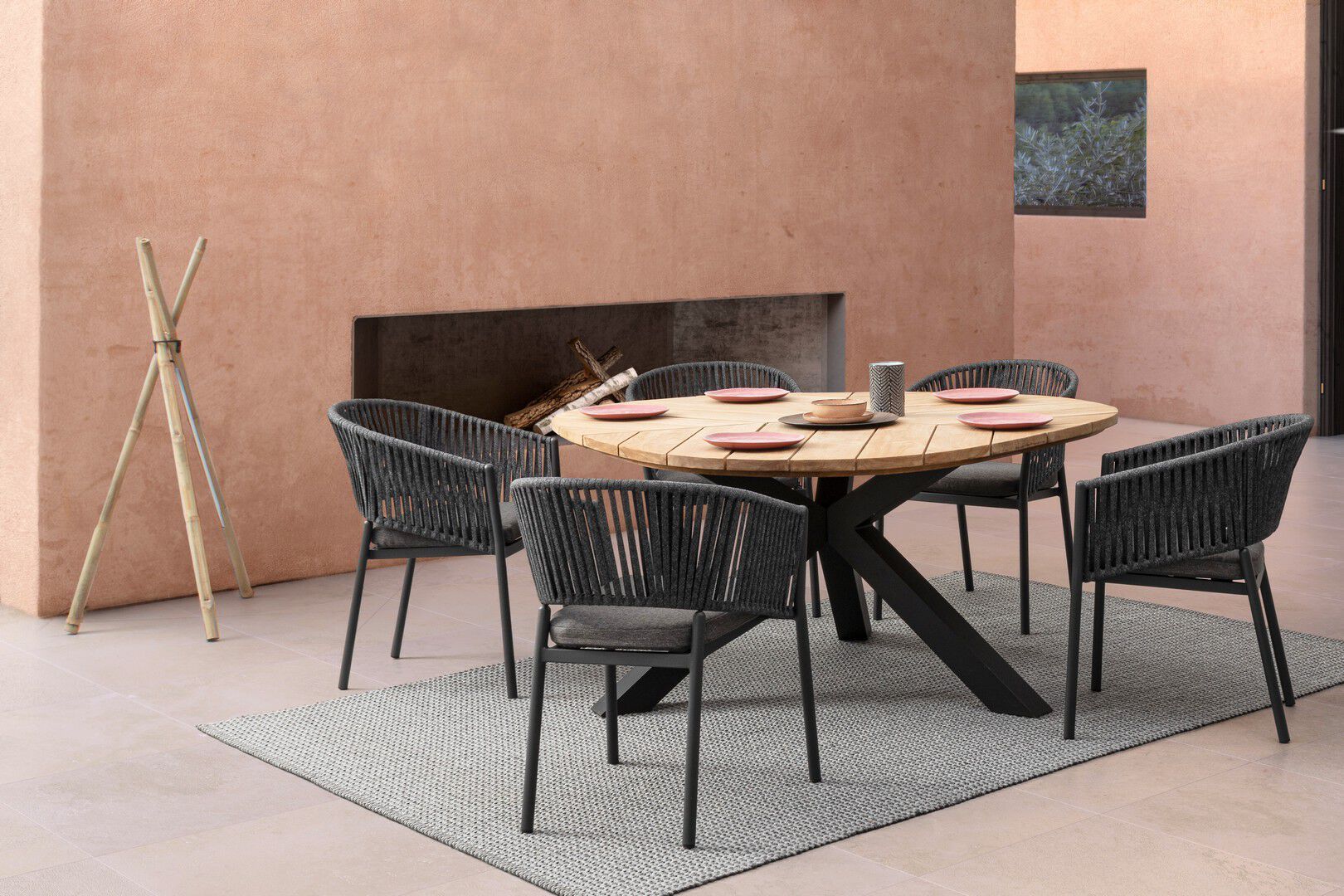 Штабелируемый садовый стул со встроенной подушкой BIZZOTTO Florencia ARCH-00069637 - Вид №26