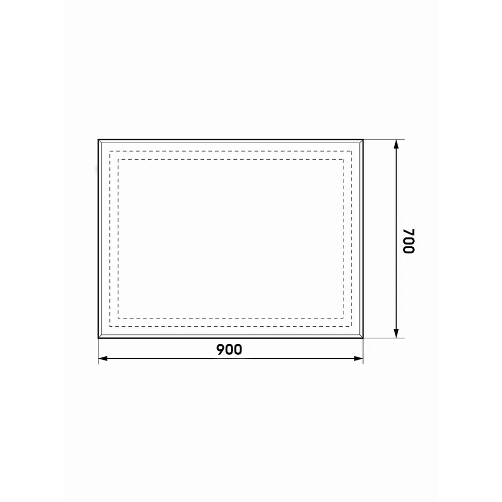 Зеркало Santreyd Pronto Lux с LED-подсветкой для ванной 90×70 см 89180044 Пронто STLM-0079570 - Вид №5