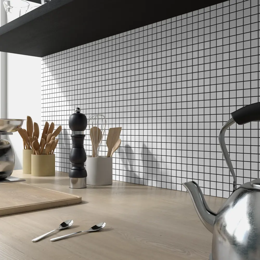 Мозаика стеклянная Artens Swam 32.7x32.7 см цвет белый 20 шт STLM-2084020 - Вид №3