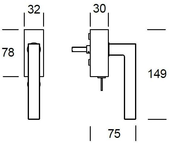 Reguitti Оконная ручка dk с замком на розетке Geneve Aq03dkc8141 - Вид №2