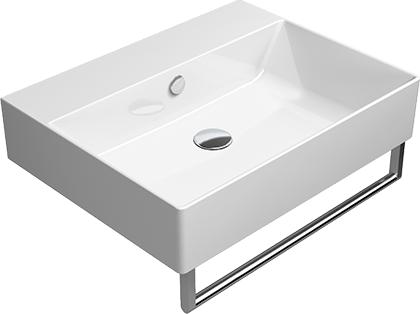 9431111 Подвесная раковина настенная овальная GSI ceramica  белая  - Вид №1