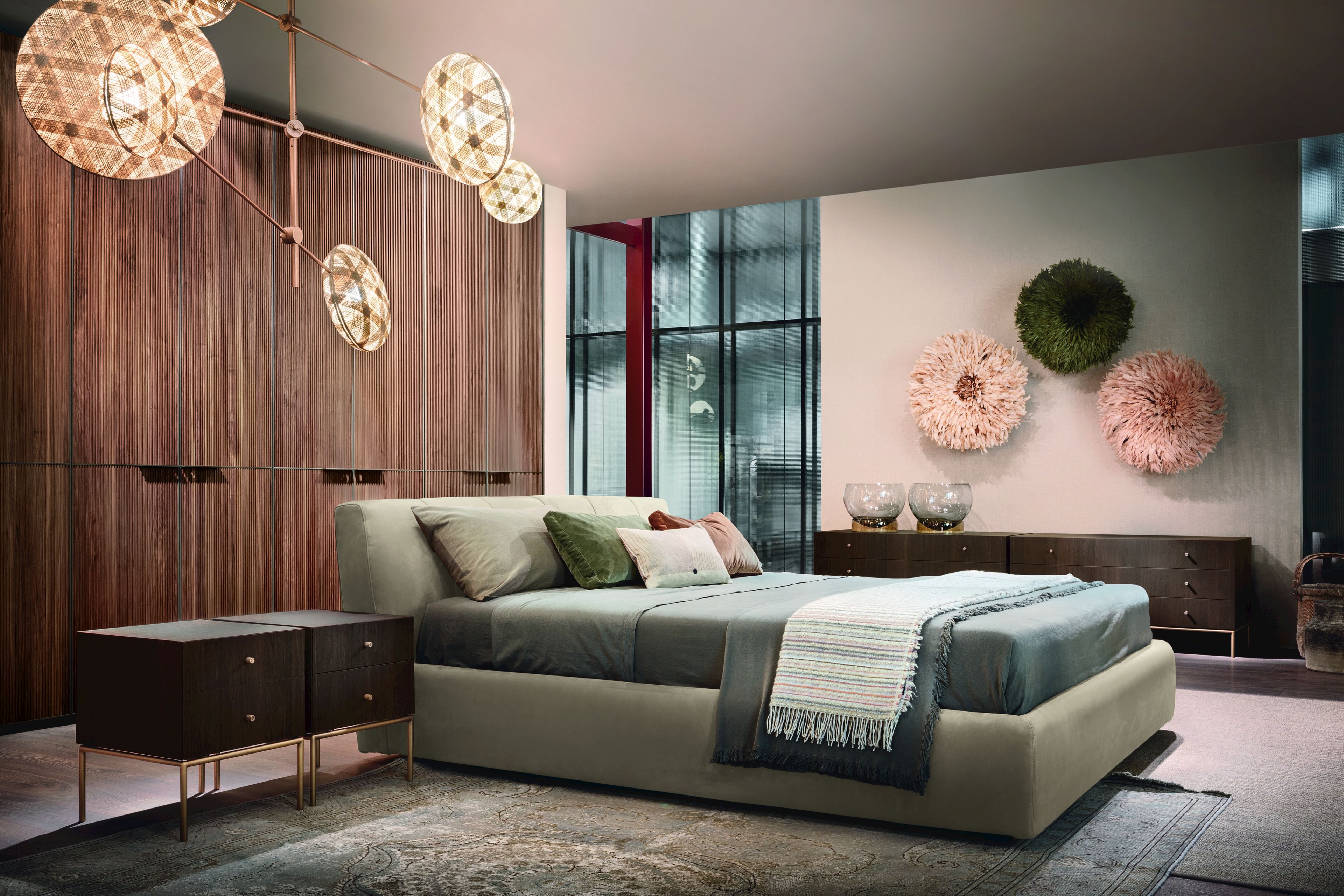 Мягкая кровать из ткани Lema Warp ARCH-00057759 - Вид №1