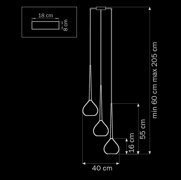 Подвесная люстра Lightstar Forma 808230 LIGHTSTAR ДИЗАЙНЕРСКИЕ, FORMA 058114 Белый  - Вид №1