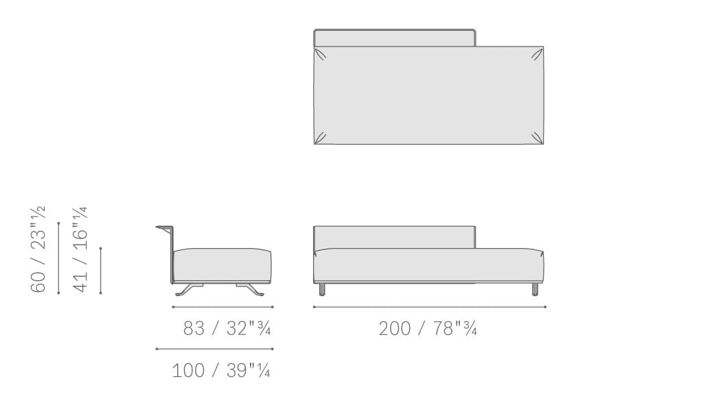 Ткань съемный садовый диван Poltrona Frau Boundless Living Outdoor Collections ARCH-00134649 - Вид №30