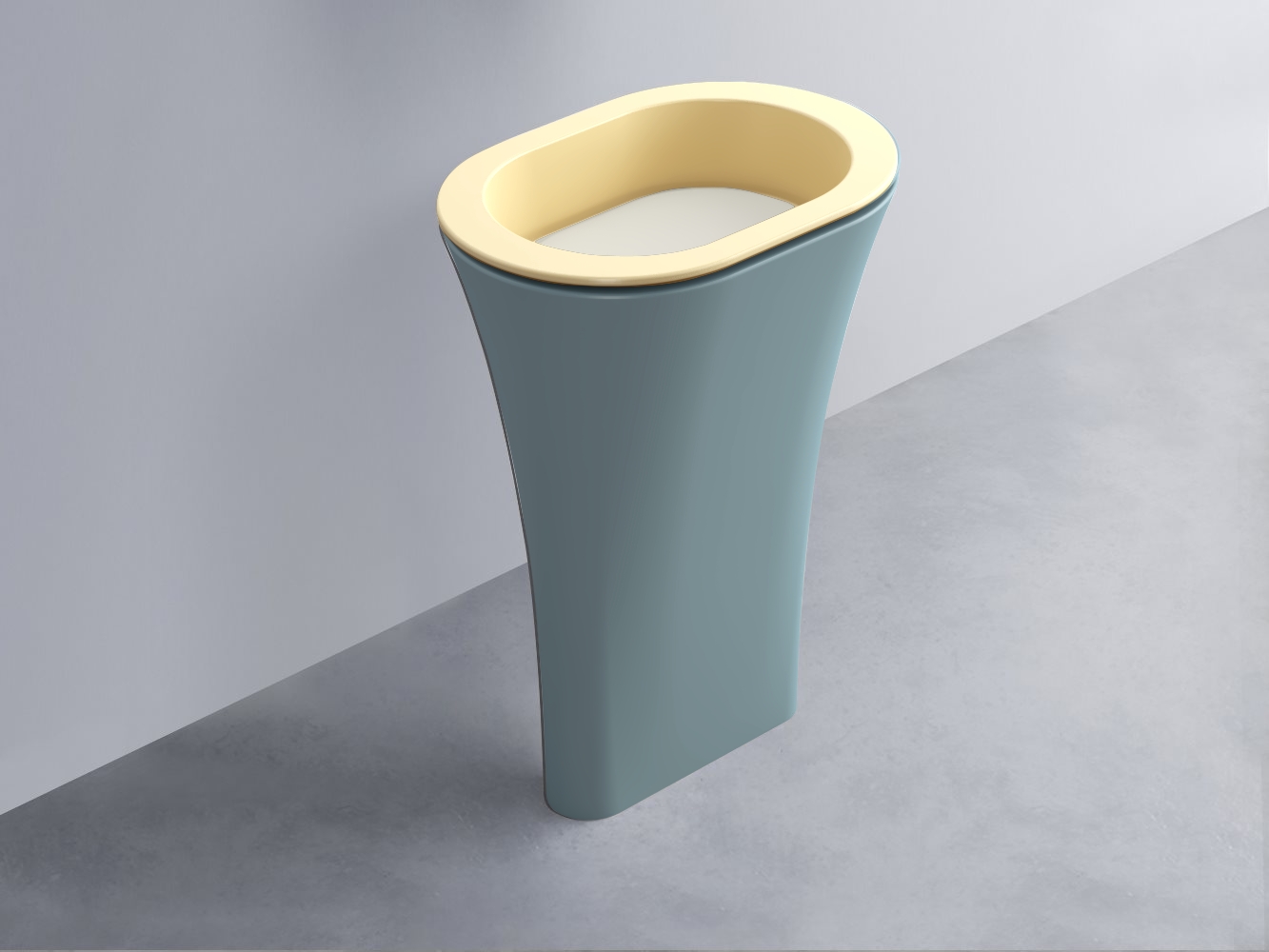 AMLA65-CN+AMPILO-TL+AMCOLO-PL Раковина Amedeo Ovale отдельностоящая cielo Enjoy + Amedeo Ceramica Cielo