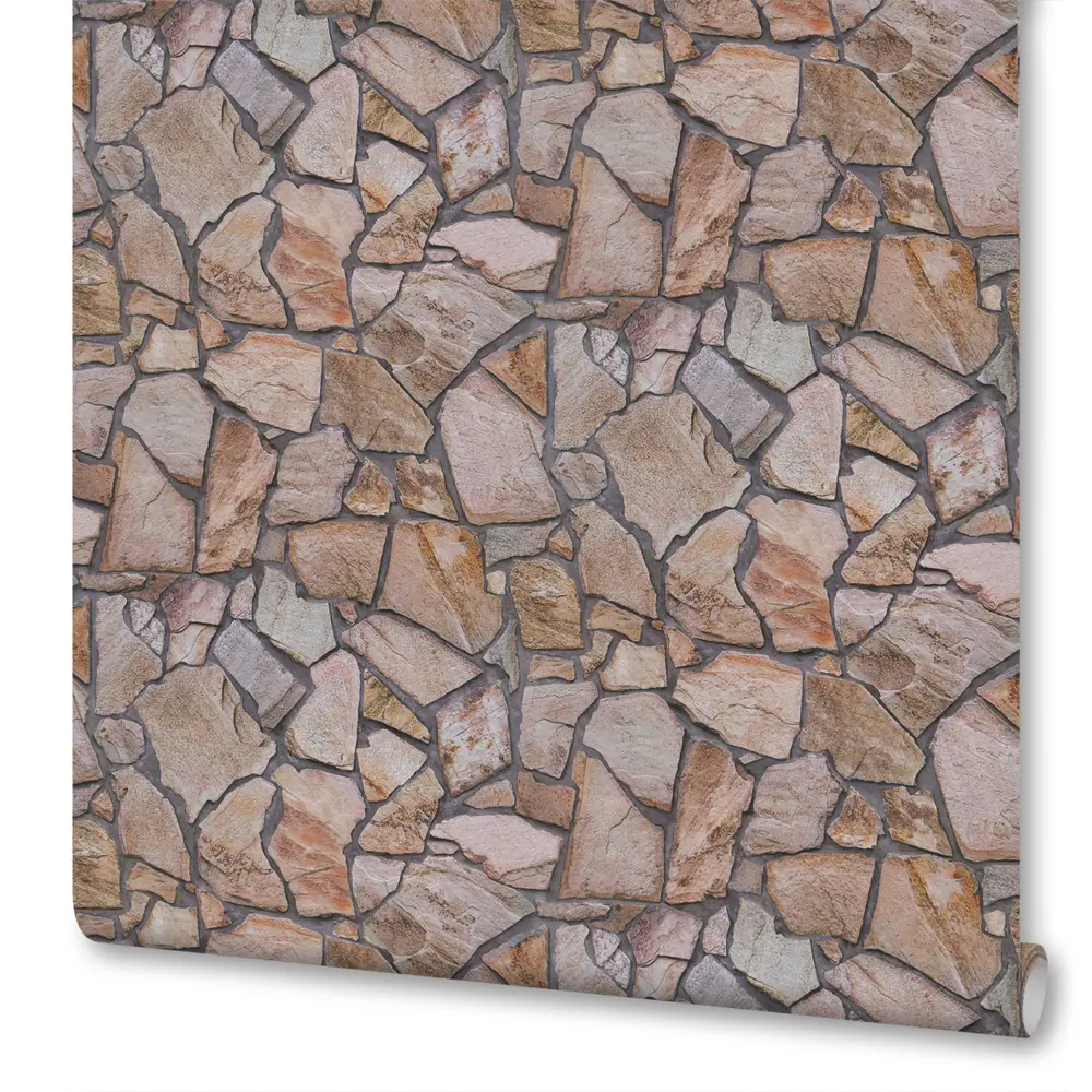 Обои флизелиновые A.S. Creation Woodn Stone коричневые 0,53 м 927316 82062636 STLM-2164325 Wood'n'stone
