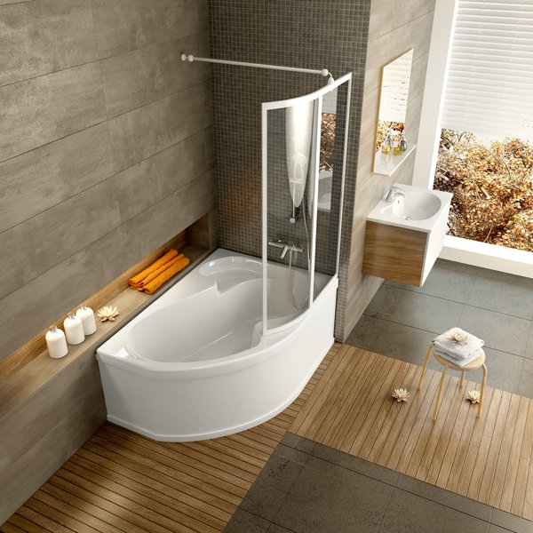 76P7010041 Душевое ограждения на борт вынны Ravak Чехия  - Вид №1