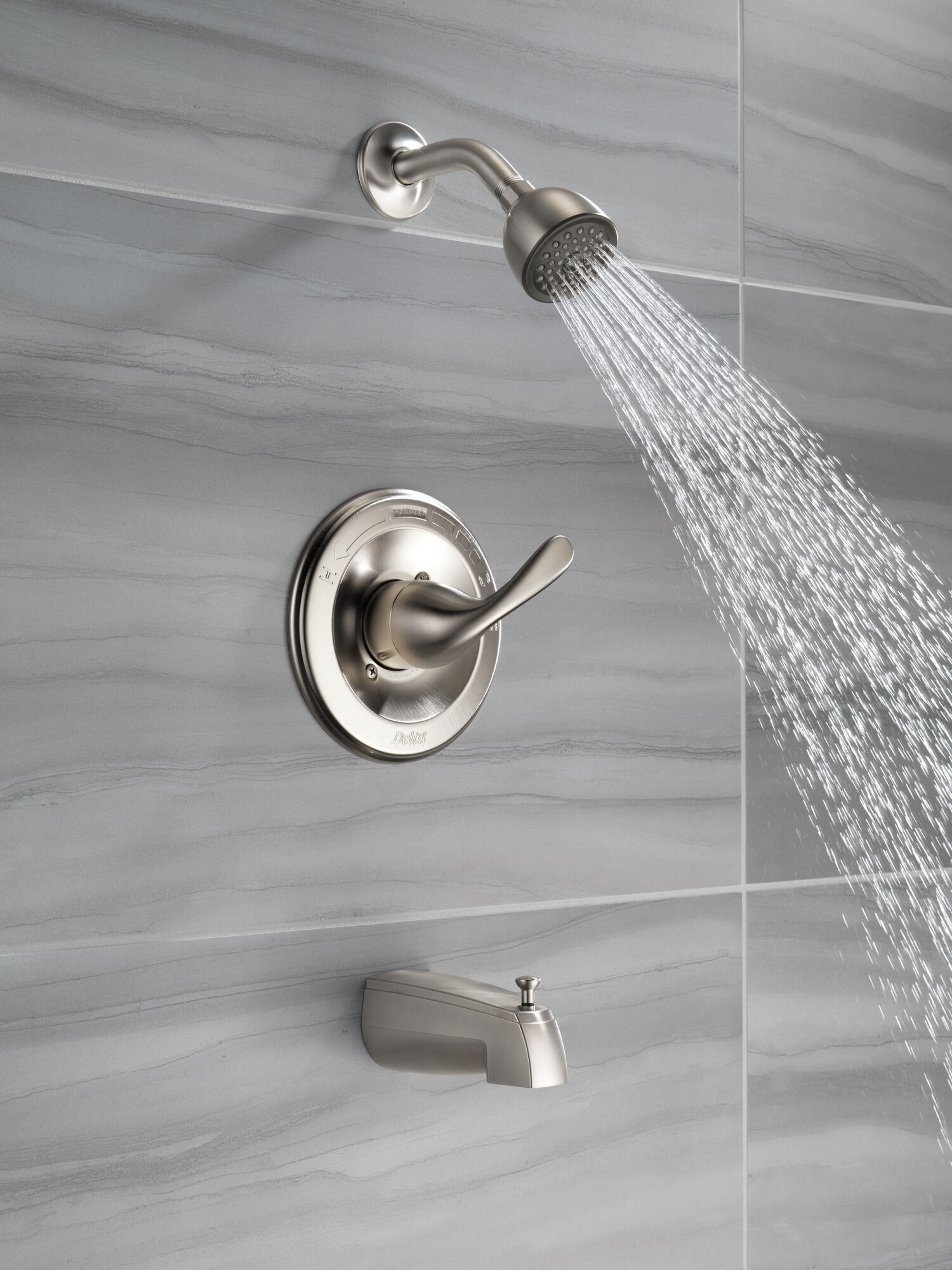 T13420-SS Панель Monitor® 13 Series для ванны и душа Delta Faucet Classic Нержавеющая сталь - Вид №3