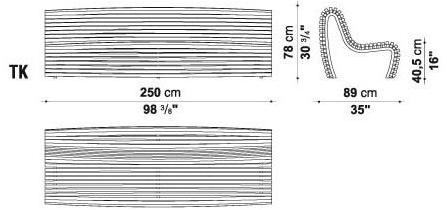 B&B Italia Outdoor Скамья из тика со спинкой Titikaka sun-id-1433346 - Вид №5