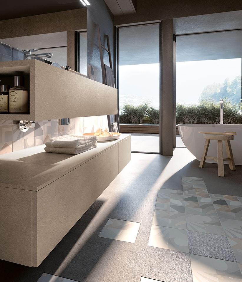 Archeda Подвесная тумба под умывальник из дерева с зеркалом Essenze sun-id-1489837 - Вид №1