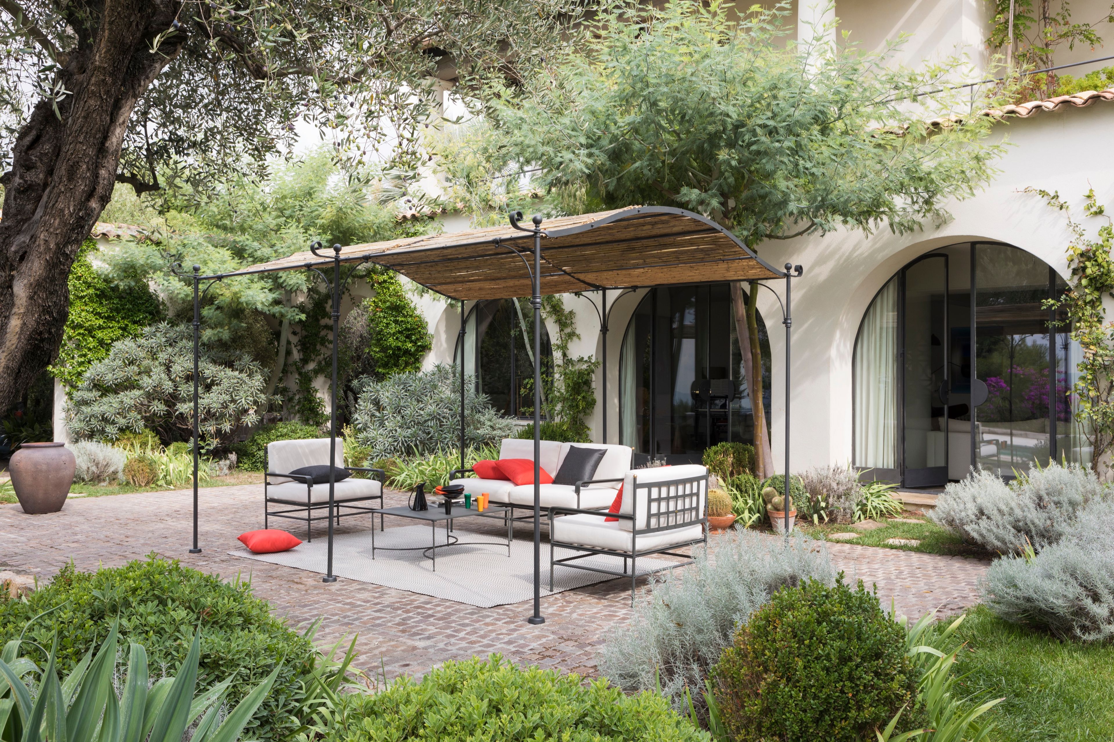 Садовое кресло из оцинкованного железа и акриловой ткани Unopiù Тоскана ARCH-00097400 - Вид №5