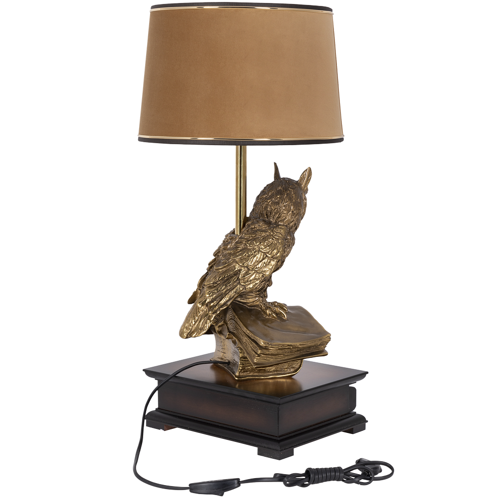 33006/1,34057 Настольная лампа с бюро Ученый Филин Тюссо Поталь BOGACHO 4627138211540, 4627138151136 - Вид №1