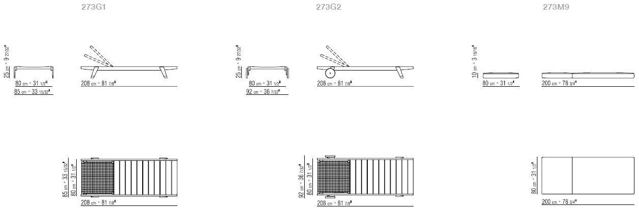 Flexform Ироко садовая кушетка Hora sexta sun-id-1374606 - Вид №2