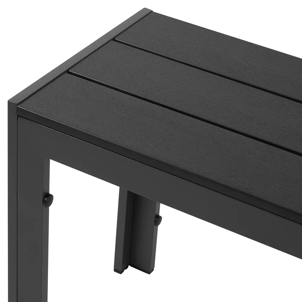 Скамья садовая BEGINIA Lyra 132x29.5x43 см алюминий серый STLM-2170170 - Вид №5