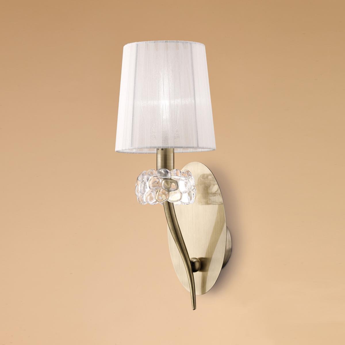 000480 Бра 1L (бронзовый) Mantra Loewe