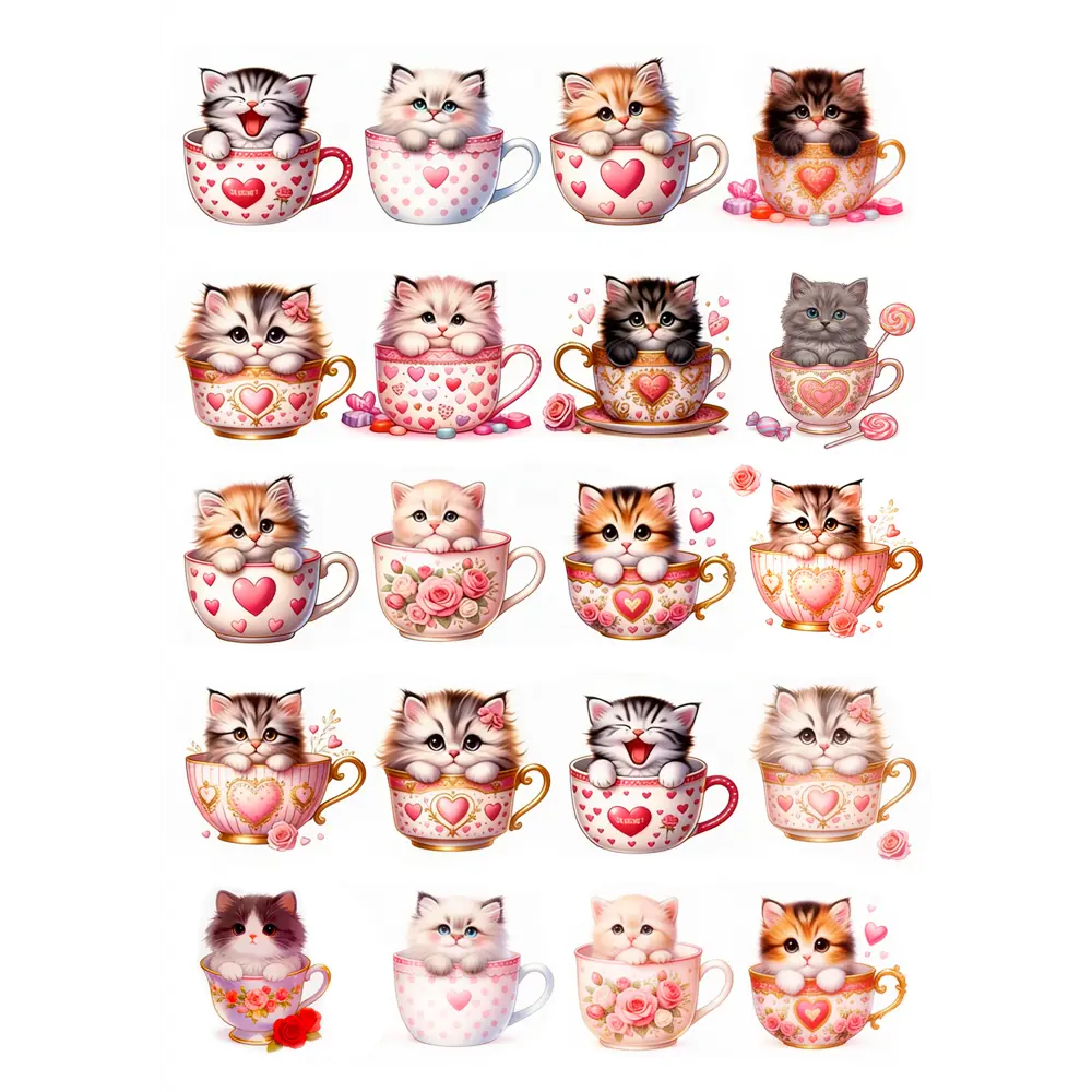 Декоративная наклейка Симфония Пушистики 210x297 мм STLM-2183681