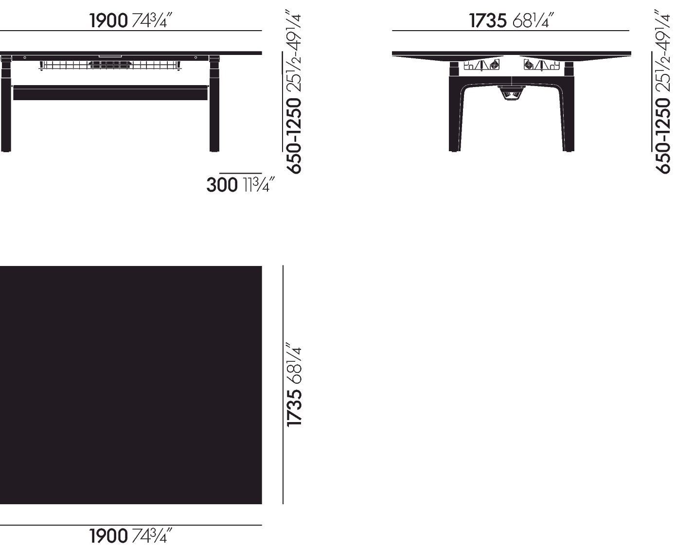 Множественный прямоугольный стол VITRA CDS ARCH-00096468 - Вид №107