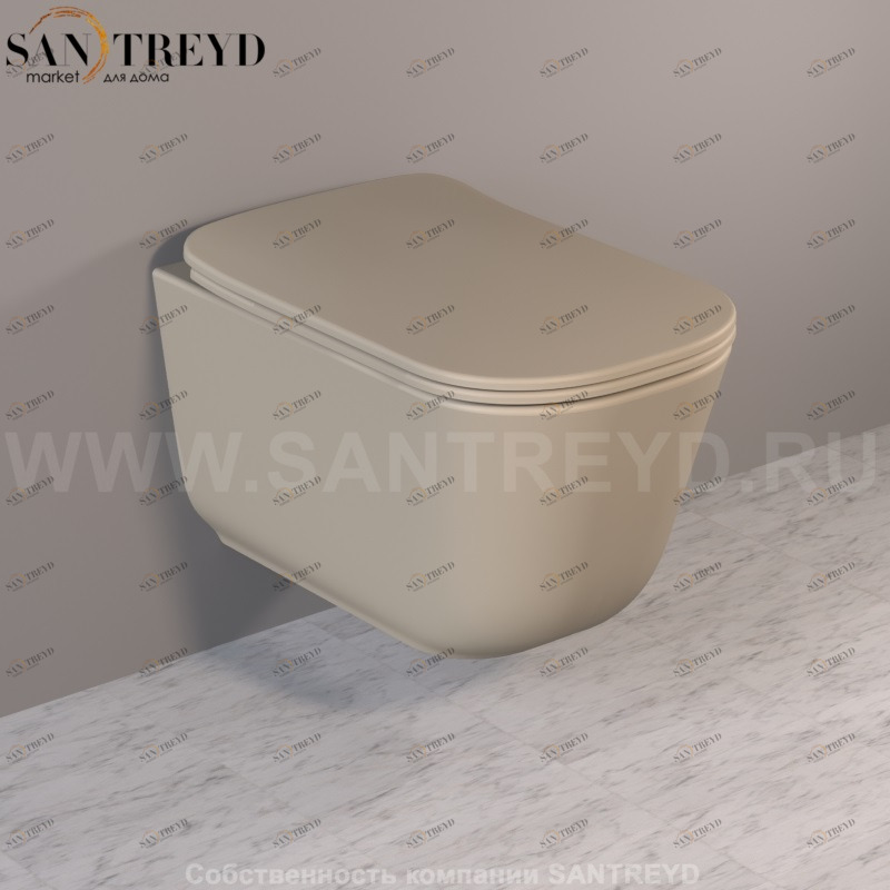 511481 Подвесной унитаз настенный Коричневый Kerasan Tribeca Италия