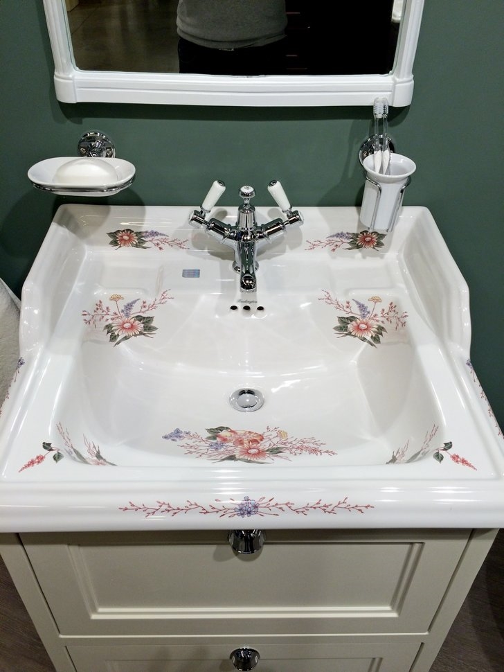 Смеситель для раковины на 1 отверстие с донным клапаном [KE4]  Burlington T12-QT, T4  - Вид №2