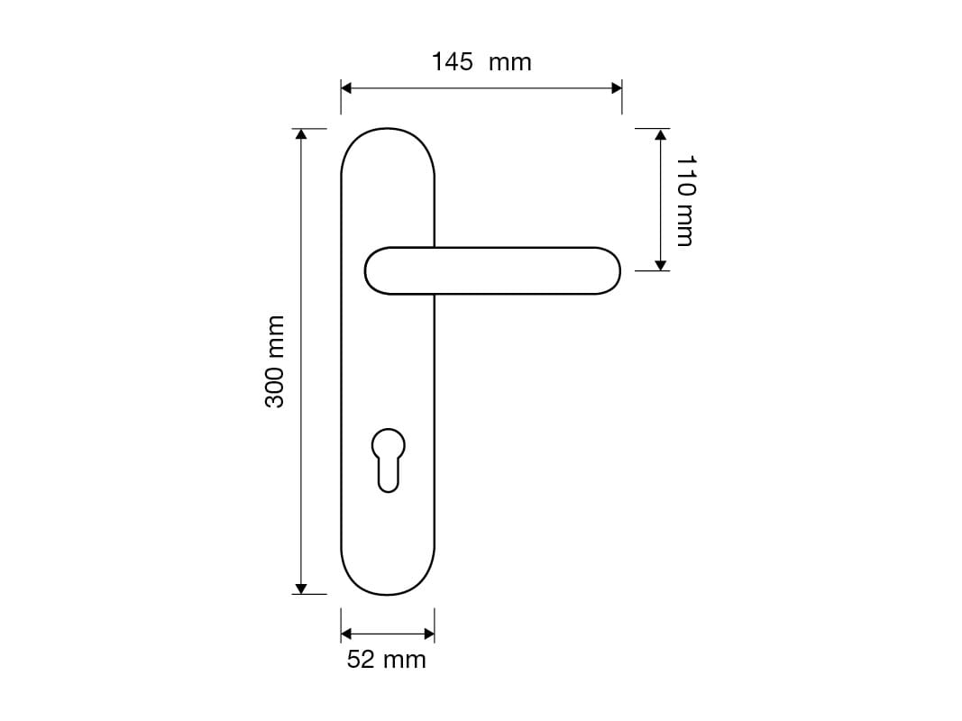 Классический стиль латунная ручка на пластине LINEA CALI' фарфоровая Нимфа ARCH-00038591 - Вид №3