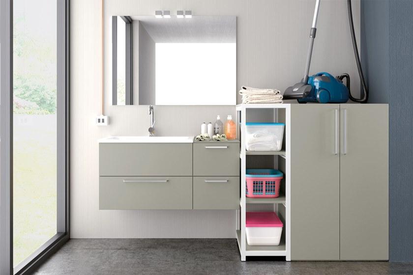 Archeda Постирочный шкаф из нпл с распашными дверцами Laundry sun-id-1399174 - Вид №6