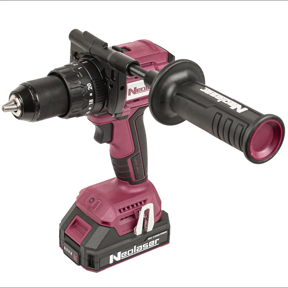 Дрель-шуруповерт аккумуляторная Neolaser NCDB-150 NL, 20 В Li-Ion 2x2.5 Ач STLM-2071265 - Вид №5