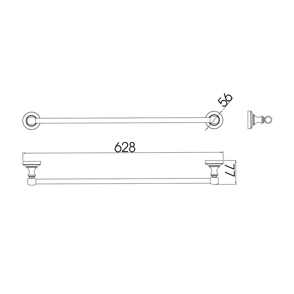 RB52008 Полотенцедержатель Raiber  - Вид №2