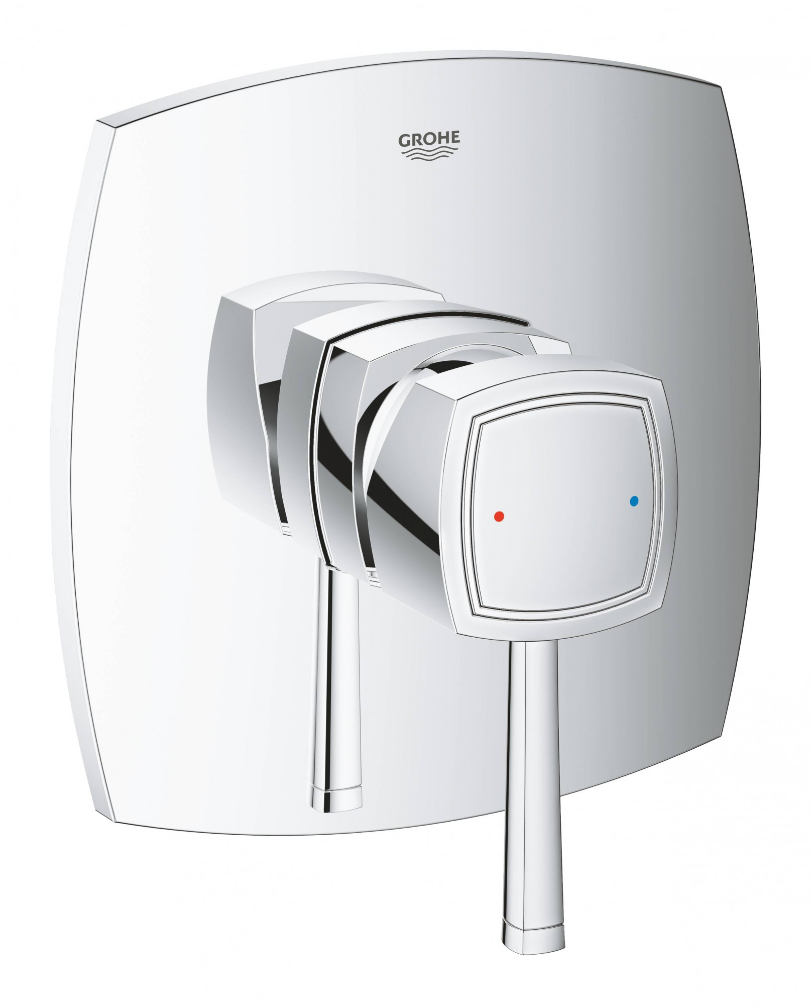 Смеситель однорычажный для душа GROHE Grandera, квадратная розетка, хром (24067000)