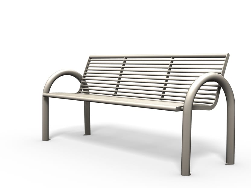 Скамья из нержавеющей стали со спинкой BENKERT BANKE Siardo ARCH-00139260 - Вид №4