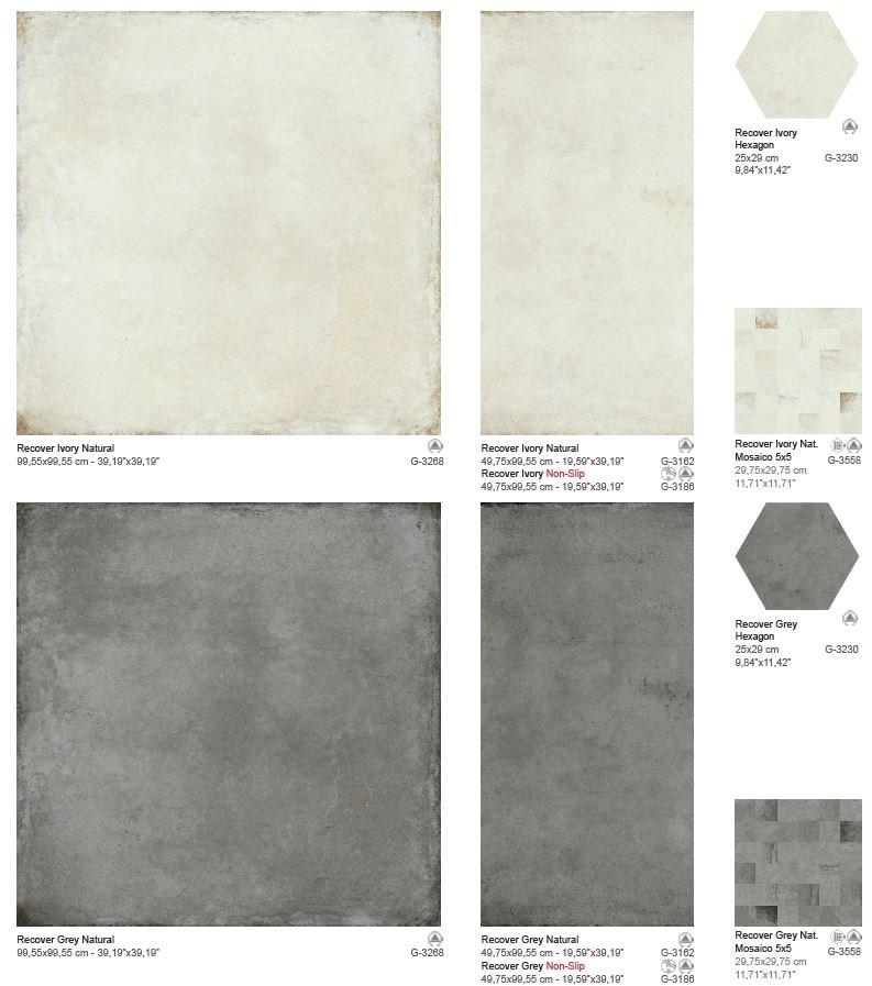 Aparici Настенная / напольная плитка из керамогранита с эффектом камня Recover sun-id-1458710 - Вид №5