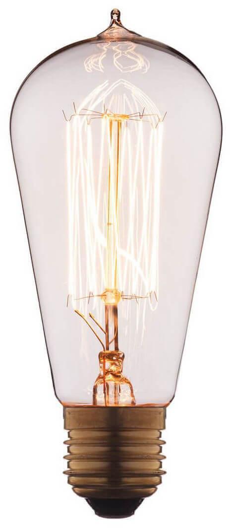 6460-SC Лампа накаливания E27 60W прозрачная Loft IT Edison Bulb