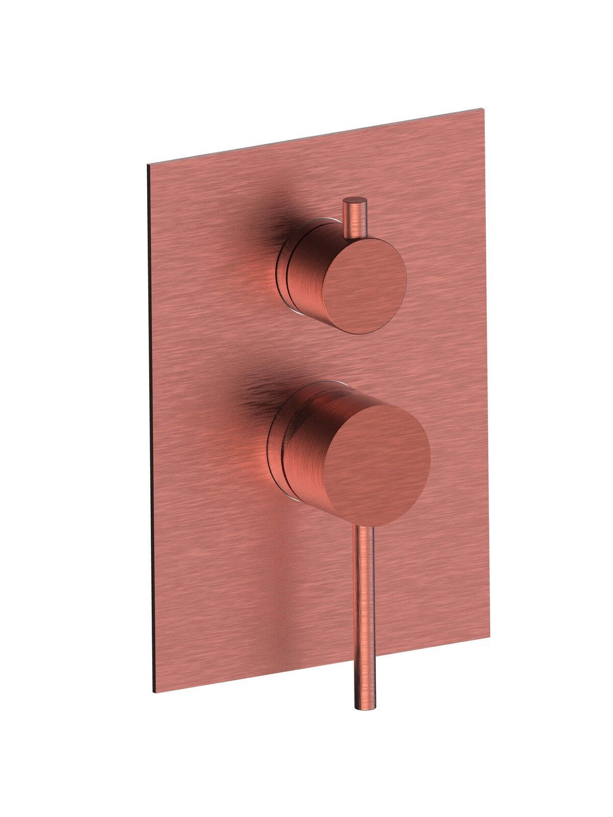 Смеситель для душа с 2 отверстиями из нержавеющей стали с пластиной Rubinetterie Frattini Pepe XL 316 ARCH-00134505 - Вид №4