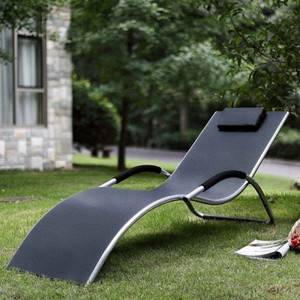 MC-3039GA Silver-Black Шезлонг-лежак ГРАЦИЯ Afina