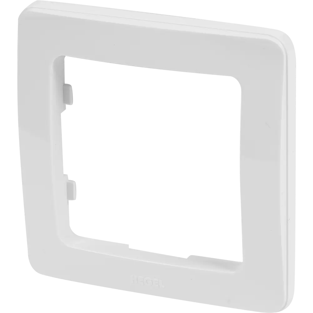 Рамка для розеток и выключателей Hegel 1 пост цвет белый STLM-2178221