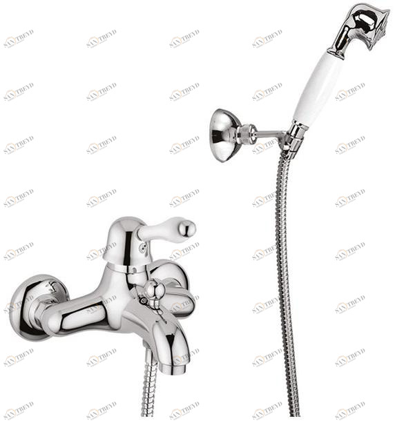 Rubinetteria Giulini Смеситель для ванны настенный с ручным душем Harmony - harmony crystal 9501