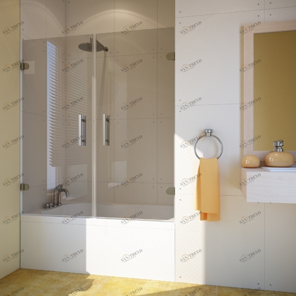 110X150GV002 Душевое ограждения на борт вынны GUTEWETTER Германия LUX