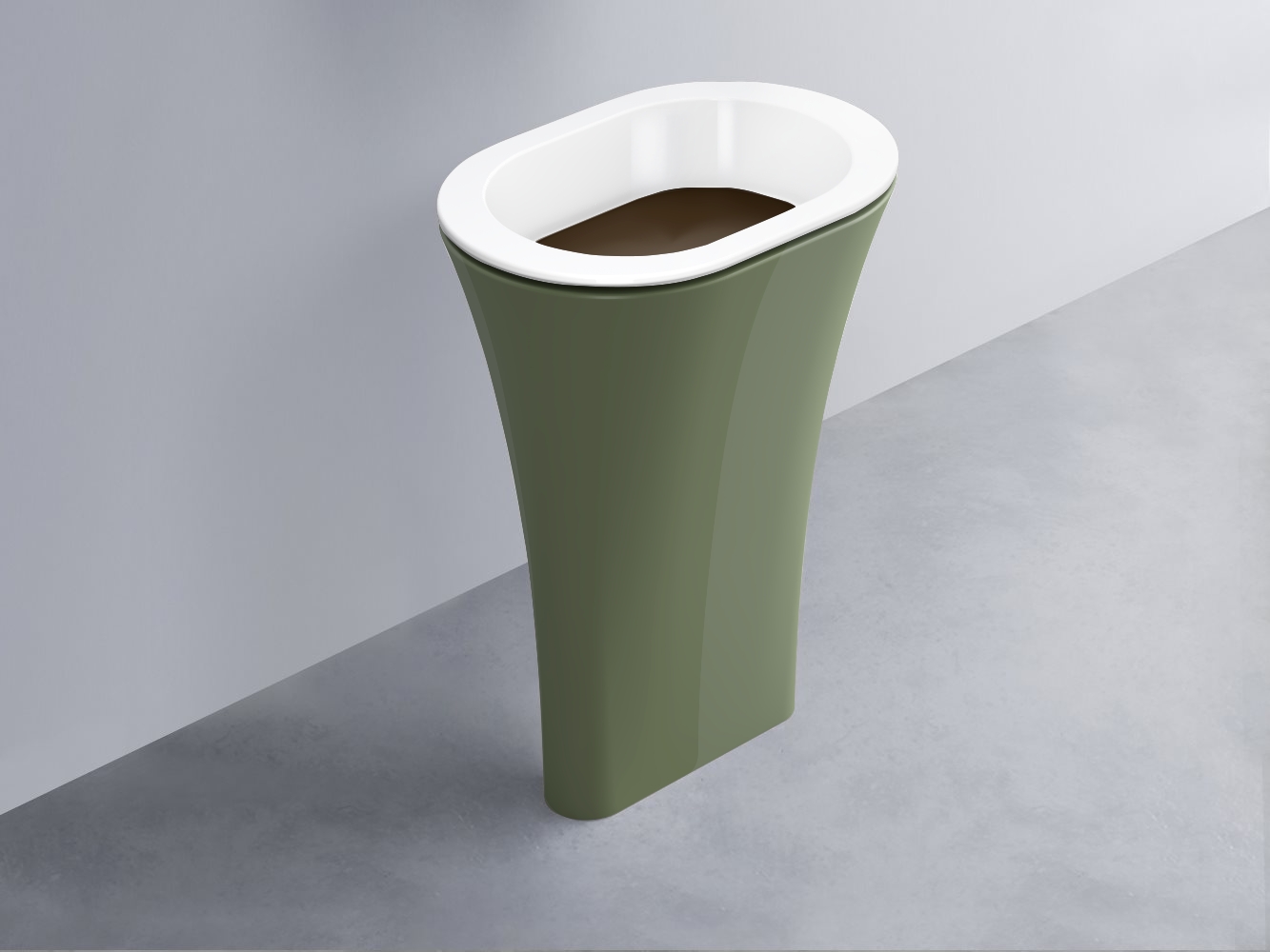 AMLA65-BL+AMPILO-CA+AMCOLO-AG Раковина Amedeo Ovale отдельностоящая cielo Enjoy + Amedeo Ceramica Cielo