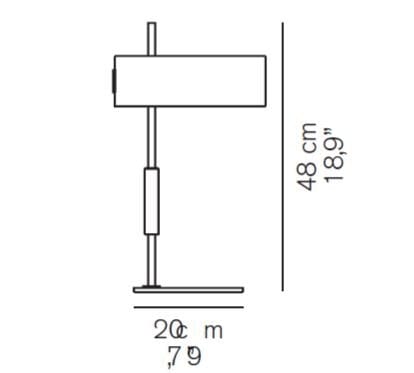 Металлическая настольная лампа Oluce 1953 ARCH-00128880 - Вид №3