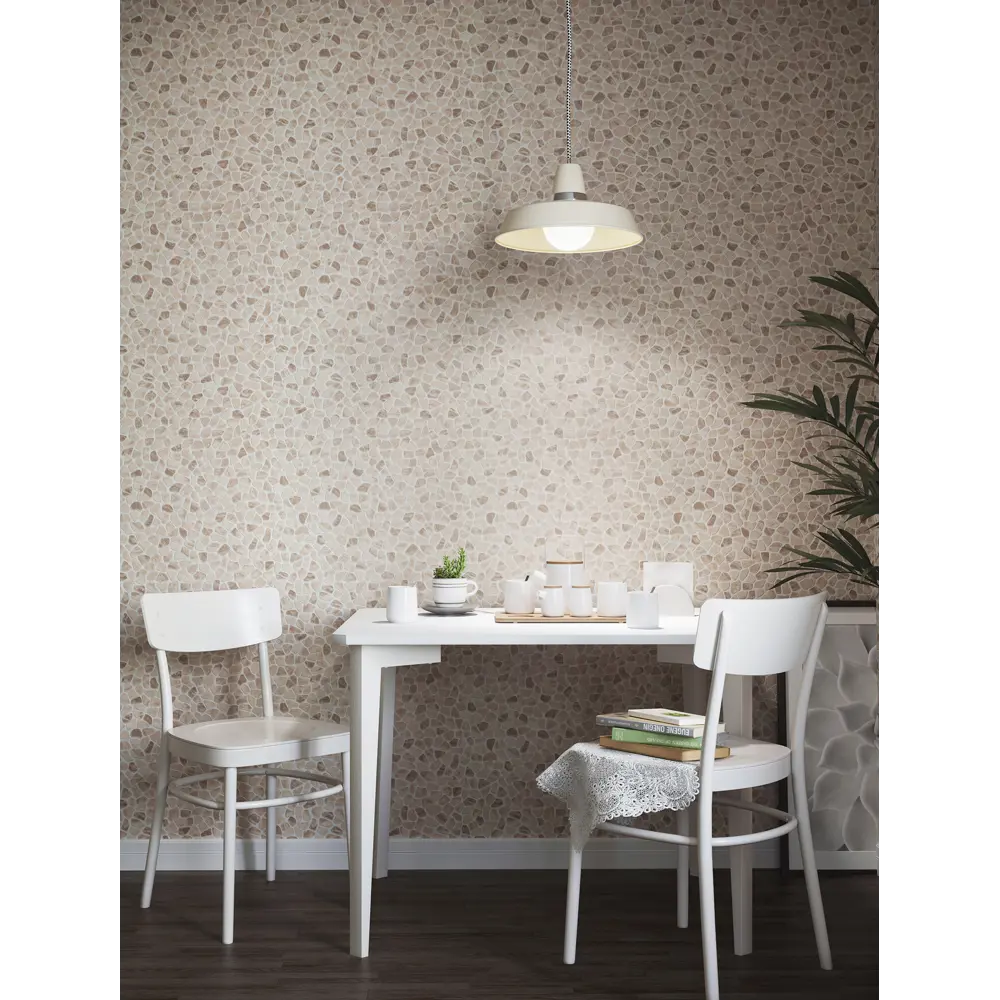 Обои виниловые Home Color Lancaster бежевые 0.53 м HC11010-12 82383466 STLM-2010059 - Вид №2